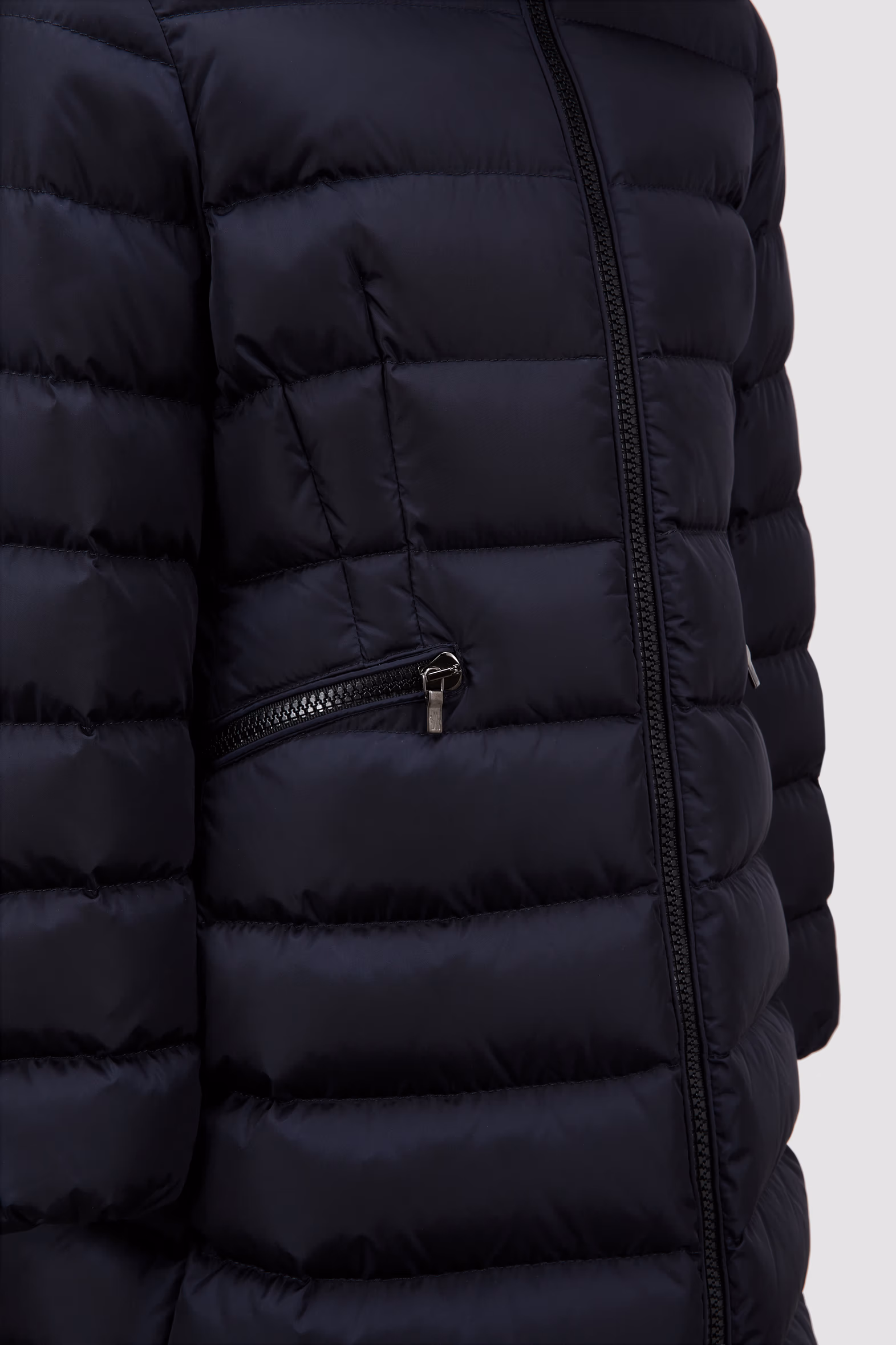 Charpal Hooded Long Down Jacket Girl Night Blue Moncler 5